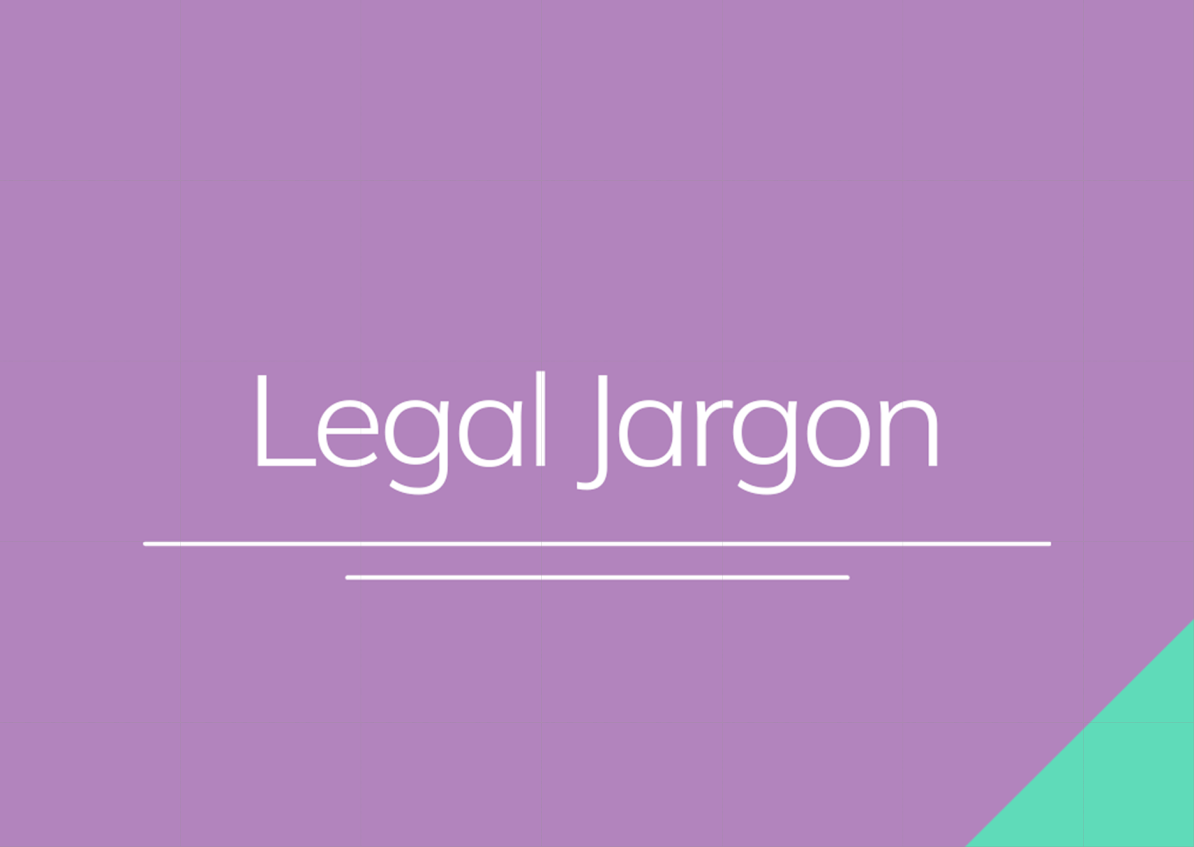 Legal Jargon